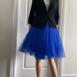 NWT Over the Knee Electric Blue tutu tulle skirt